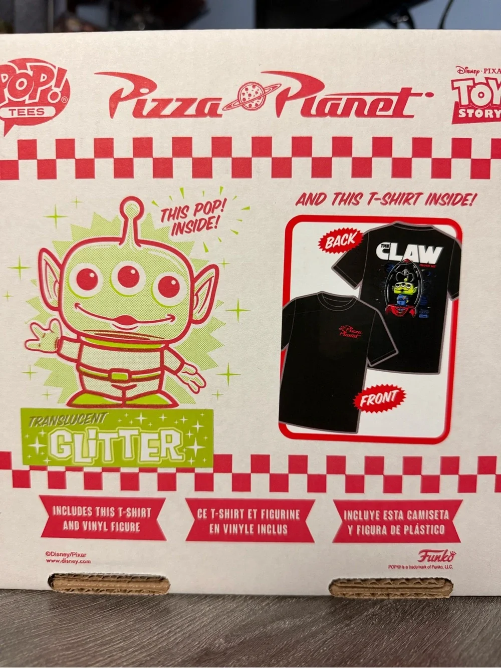 Funko - Toy Story Pizza Planet T-Shirt & Alien (Translucent Glitter) Box Set